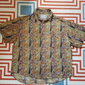 1980's Cut & Dry Men's Button Down Shirt // Vintage Clothing